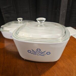 Corning Ware Hilton P-916 NEW in Box 4 Piece 1954 2 Casserole Dishes with Lids